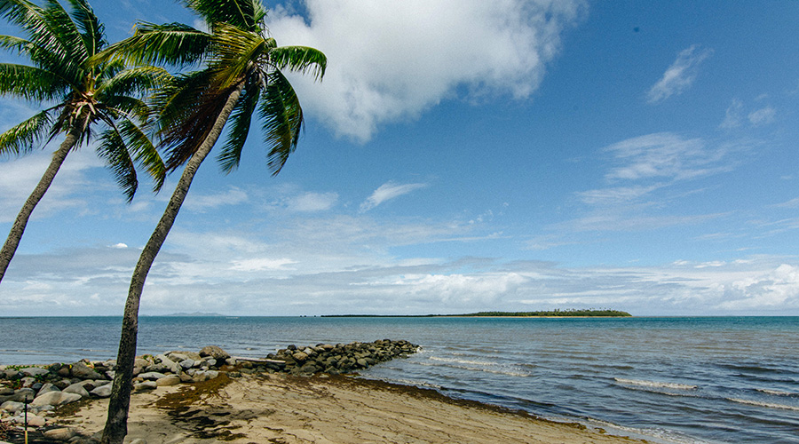 Fiji waterfront beach